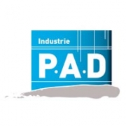 Logo P.A.D Industries, peinture industrielle